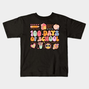 100 Days Of School Happy 100Th Day Of School Teacher Kids T-Shirt